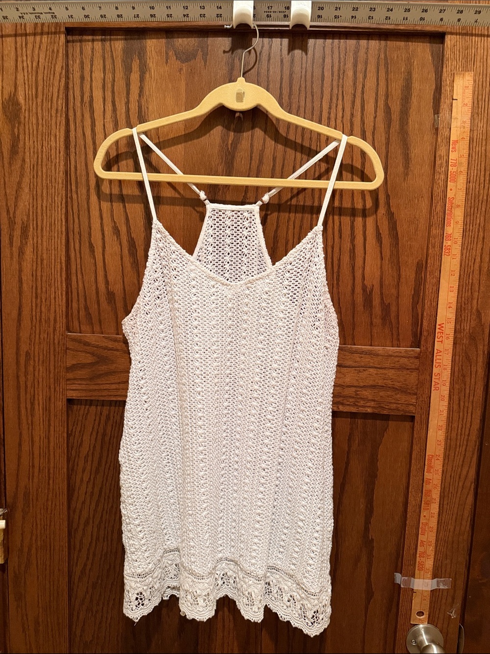 White Crochet Mini Dress swim suit cover up